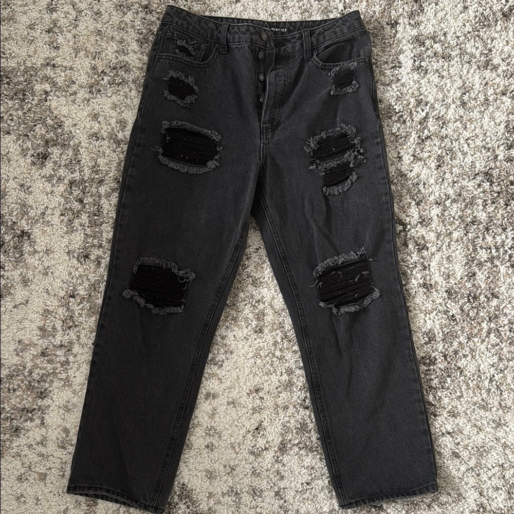 No Boundaries Distressed Black Womens Jeans